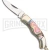 Rough Rider Miniature Masterpiece Pink Abalone Pocket Knife 1 Rough Rider Miniature Masterpiece Pink Abalone Pocket Knife -Kersh Knives Shop Rough Rider Miniatrure Masterpiece Pink Abalone BHQ 61278 er large